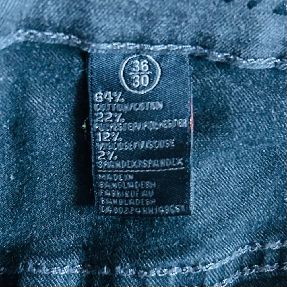 NWT Buffalo David Bitton Men's Grey Sanded Six-X Straight Stretch Jeans 36x30 - Picture 8 of 11